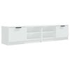 vidaXL Comodă TV, 2 buc., alb, 80x35x36,5 cm, lemn prelucrat