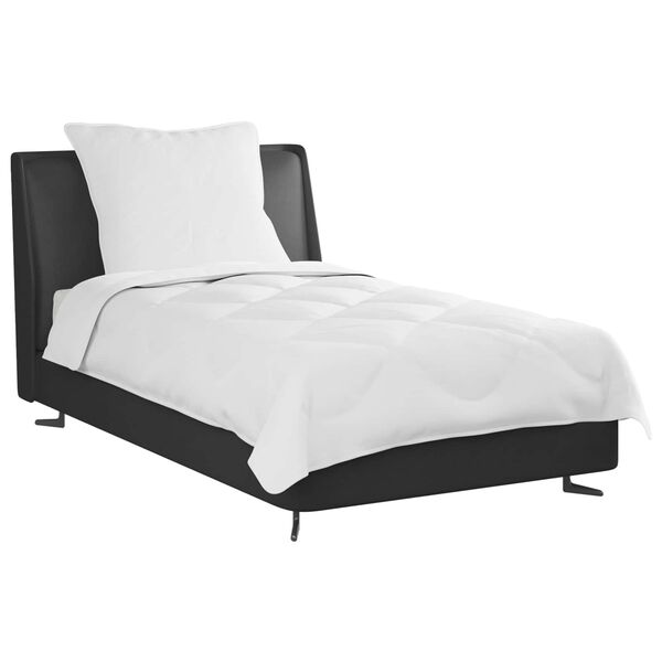 vidaXL Pilotă cu pernă 2 pcs Alb Microfibră