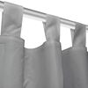 vidaXL Draperii micro-satin cu bride, 2 buc, 140 x 225 cm, gri