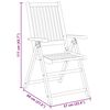 vidaXL Set mobilier de grădină, 5 piese, 140x80x74 cm, lemn masiv de acacia