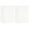 vidaXL Comode TV de perete, 2 buc., alb, 40,5x30x60 cm, lemn prelucrat