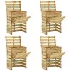 vidaXL Compactor de grădină cu lamele 4 pcs Verde 110 x 58 x 113 cm