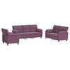 vidaXL Set de canapea 3 pcs Violet Catifea