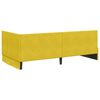 vidaXL Cadru de pat colțar cu headboard Galben 100 cm x 200 cm Catifea