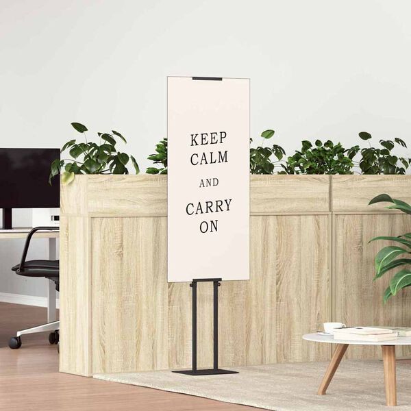 vidaXL Panouri pentru T&acirc;rguri Negru 30 x 23,5 x 210 cm Oțel