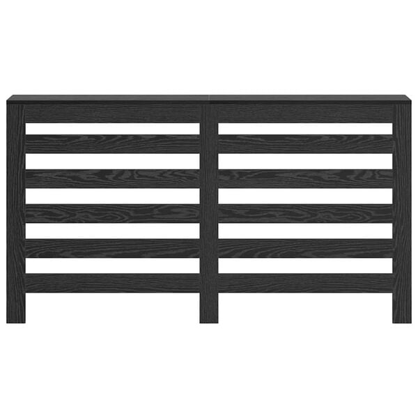 vidaXL Capac pentru radiator Stejar Negru 149 x 20 x 82 cm
