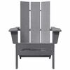 vidaXL Scaun pliabil Adirondack Gri deschis 74.5 x 80.5 x 90 cm HDPE