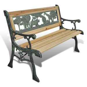 vidaXL Bancă de grădină pentru copii, 84 cm, lemn