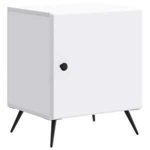 vidaXL Dulap de noapte Alb 43 x 34,5 x 50 cm Lemn prelucrat