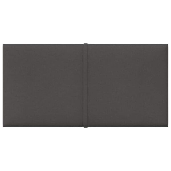 vidaXL Panouri de perete 12 buc. gri &icirc;nchis 30x15 cm textil 0,54 m&sup2;