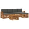 vidaXL Set de canapele de exterior 6 buc. Natural și Antracit