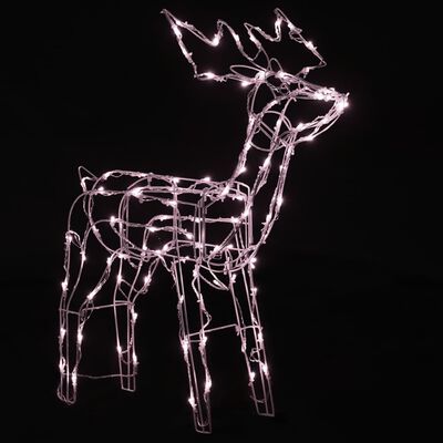 vidaXL Instalație de lumini de Crăciun cu reni, 3 piese, 229 LED-uri