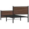 vidaXL Cadru pat metalic fără saltea, stejar maro, 90x190 cm