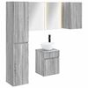 vidaXL Set dulap baie 5 pcs Sonoma gri 43 x 11,5 x 60,5 cm