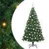 vidaXL Brad de Crăciun artificial Verde 180 cm PVC și Oțel și Plastic