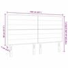 vidaXL Tăblie cap cu headboard Maro &icirc;nchis 160 cm Piele artificială