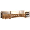 vidaXL Set de canapele de exterior 6 buc. natural Lemn Solid de Acacia