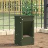 vidaXL Urmărire pentru iepuri Verde măsliniu 12,5 x 12,5 x 25 cm
