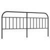 vidaXL Tăblie de pat de schimb metalică, negru, 200 cm