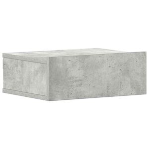 vidaXL Noptieră suspendată, gri beton, 40x30x15 cm, lemn prelucrat
