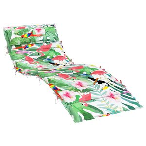 vidaXL Pernă pentru șezlong, multicolor, 180x60x4 cm, material Oxford