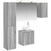 vidaXL Set dulap baie 5 buc. Sonoma gri Lemn prelucrat