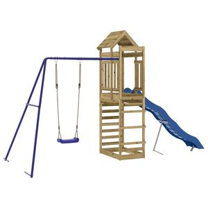 vidaXL Set de joacă pentru exterior, lemn de pin impregnat