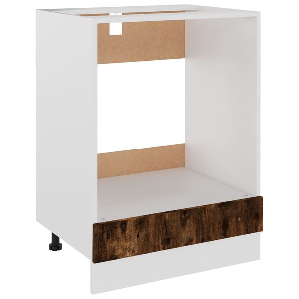 vidaXL Dulap pentru cuptor "Riga" stejar fumuriu 60x46x81,5 cm