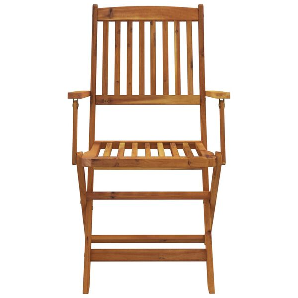 vidaXL Set mobilier de grădină pliabil, 7 piese, lemn masiv acacia