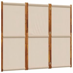 vidaXL Paravan de cameră cu 3 panouri, taupe, 210x180 cm