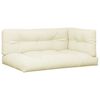 vidaXL Perne de paleți, 3 buc., crem, material textil