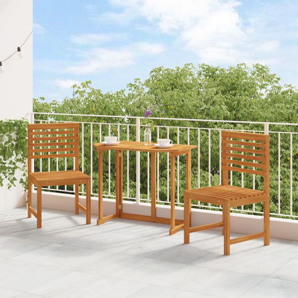 vidaXL Scaun pentru Grădină 2 pcs Maro 50 x 50 x 91cm