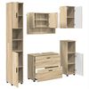vidaXL Set de mobilier pentru baie cu sertar 5 pcs Stejar Sonoma