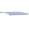 vidaXL Cadru manual de marchiză cu LED-uri Albastru și Alb 5 &times; 3,5 m