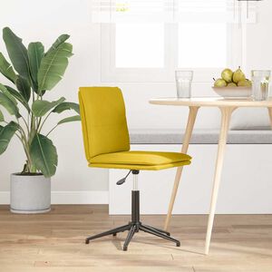vidaXL Scaun de sufragerie, galben, catifea