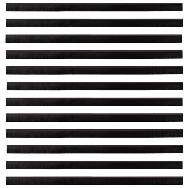 vidaXL Dopuri pentru uși autoadezive 12 pcs Maro 100 cm