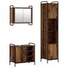 vidaXL Set dulap baie 3 buc. Lemn vechi 40 x 36 x 181 cm