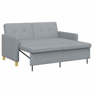 vidaXL Canapea extensibilă Gri deschis 154 x 94,5 x 80,5 cm