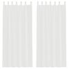 vidaXL Perdele Voile cu Bucle 2 buc Alb 140x225 cm