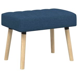 vidaXL Bancă cu tapițare canelată albastru 60 x 40 x 45 cm Țesătură