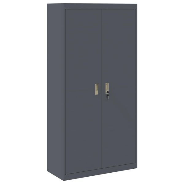 vidaXL Dulap de depozitare 2 pcs Antracit 90 x 40 x 180 cm Oțel