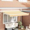 vidaXL Cortina Retractabilă Galben și alb 300 x 200 cm