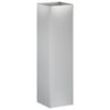 vidaXL Vază pentru Grădină Argintiu 20 x 20 x 75 cm Oțel Galvanizat