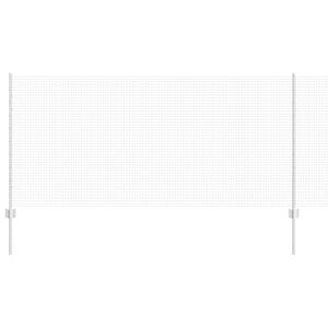 vidaXL Gard din plasă sudată cu st&acirc;lpi 25 x 1 m Oțel Galvanizat Plasă