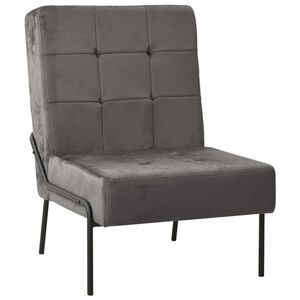 vidaXL Scaun de relaxare, gri &icirc;nchis, 65x79x87 cm, catifea