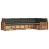 vidaXL Set de canapele de exterior 5 buc. Natural și Antracit