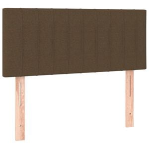 vidaXL Tăblie de pat, maro &icirc;nchis, 80x5x78/88 cm, textil