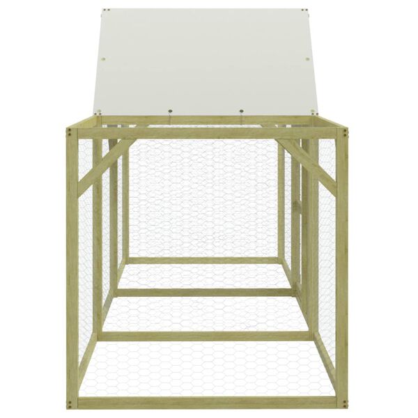 vidaXL Coteț de găini, 300x100x150 cm, lemn masiv de pin impregnat