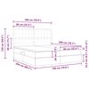 vidaXL Pat cu storage cu saltea Gri deschis 180 x 200 cm Catifea