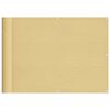 vidaXL Paravan de balcon, nisipiu, 75x1000 cm, 100% poliester oxford